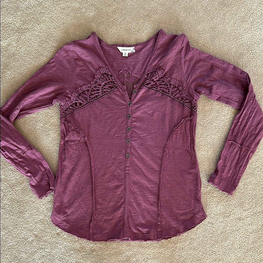 Lucky & Coco Lacy long sleeve shirt